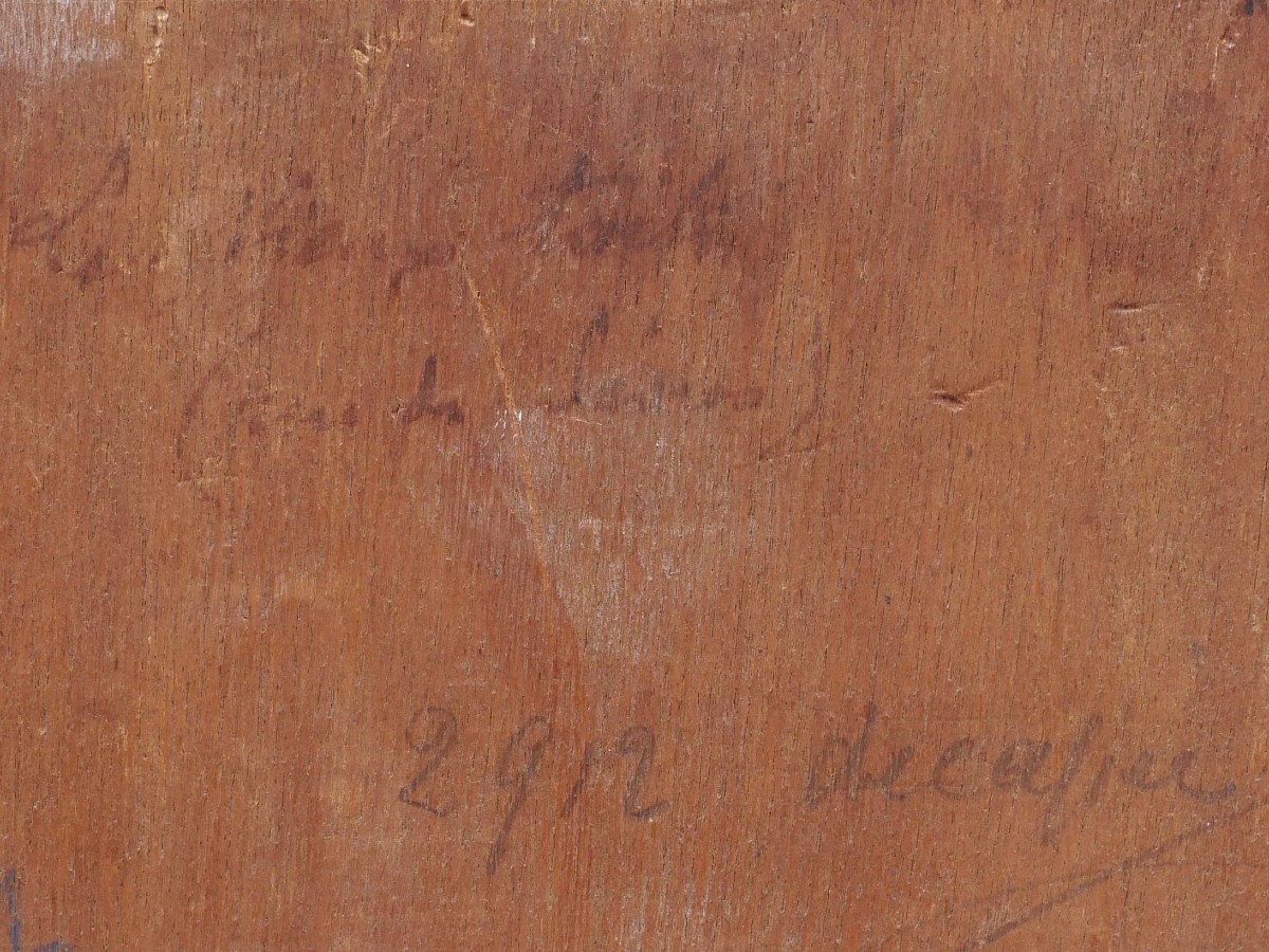 Henry SENÉ, Toits de Paris sous la neige, Rue de Sèvres (tableau)-photo-3