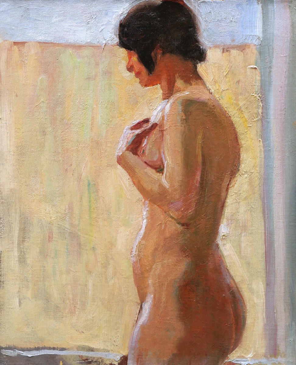 Attribué à Richard MAGUET, Nu dans l'atelier