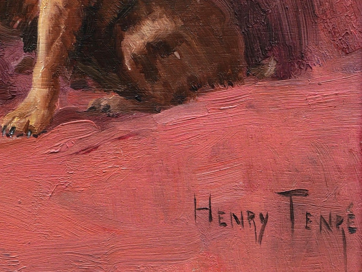Charles Henry Tenré, Portrait Of Husky-chi Dog-photo-3