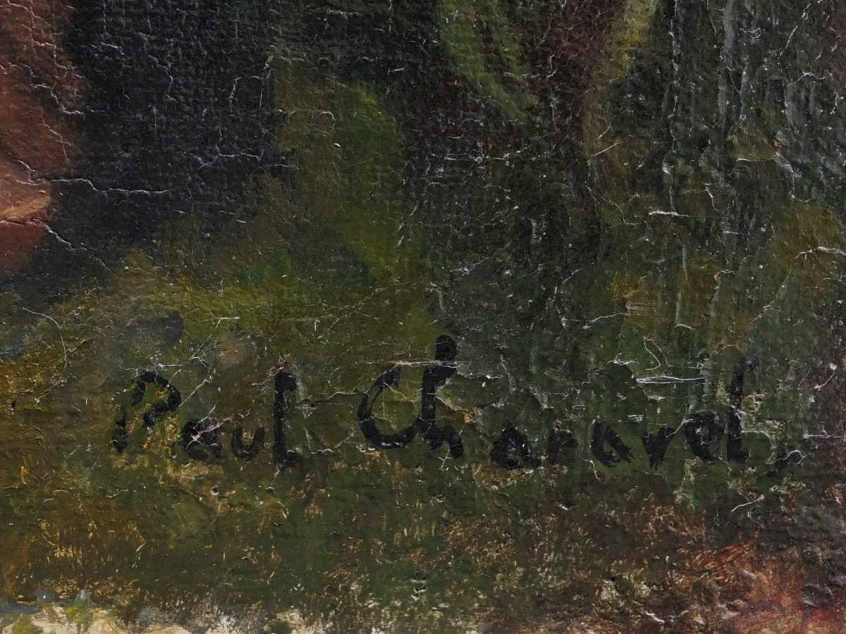 Paul Charavel, La Baigneuse Au Crépuscule, Large-format Painting (art Deco Nude)-photo-3