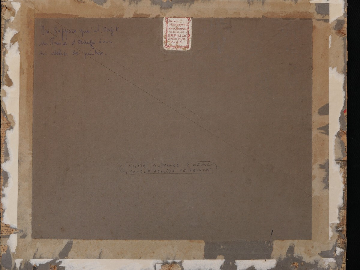 French School Circa 1870-1880, Women Painters At Work In A Studio, Watercolor-photo-3