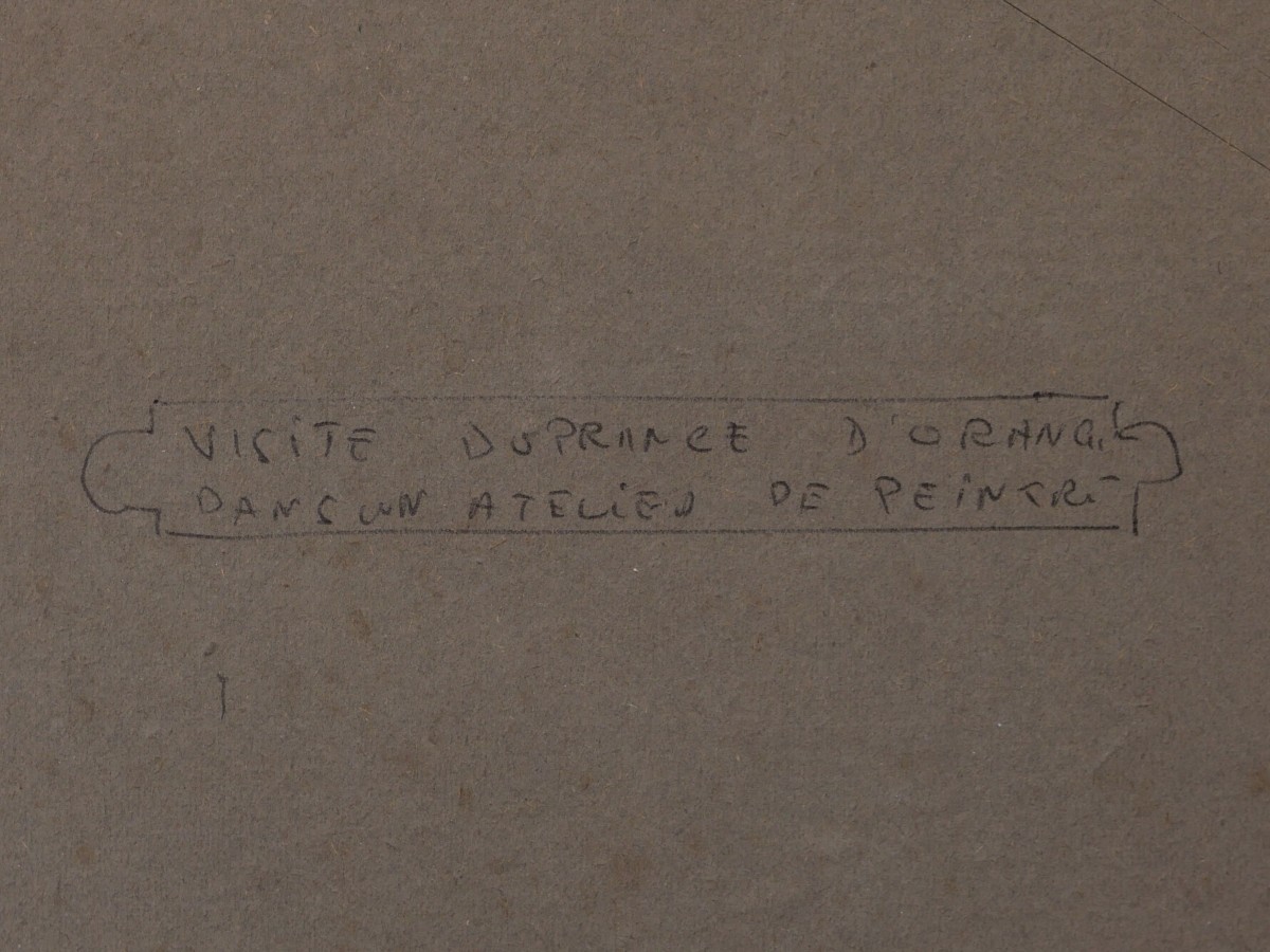 French School Circa 1870-1880, Women Painters At Work In A Studio, Watercolor-photo-5