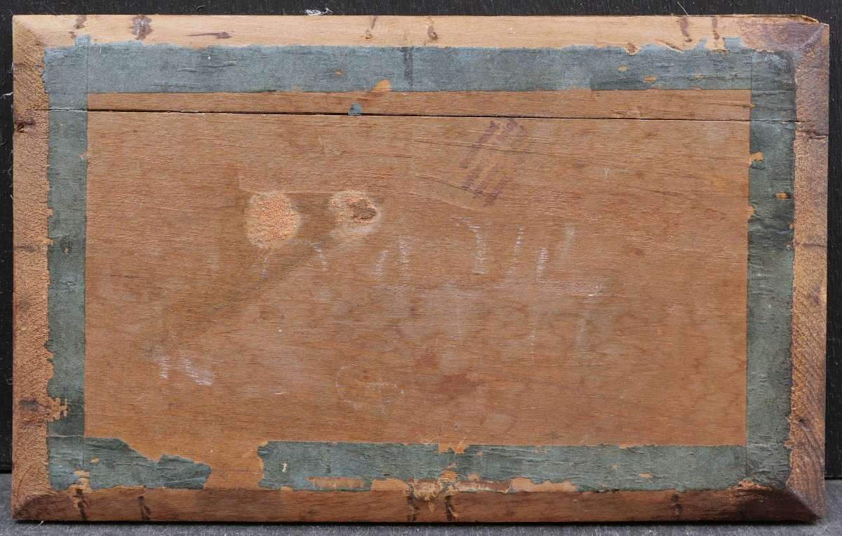 François Pierre Barry, Barque In The Mediterranean Sea, Marine Painting With Boat-photo-1