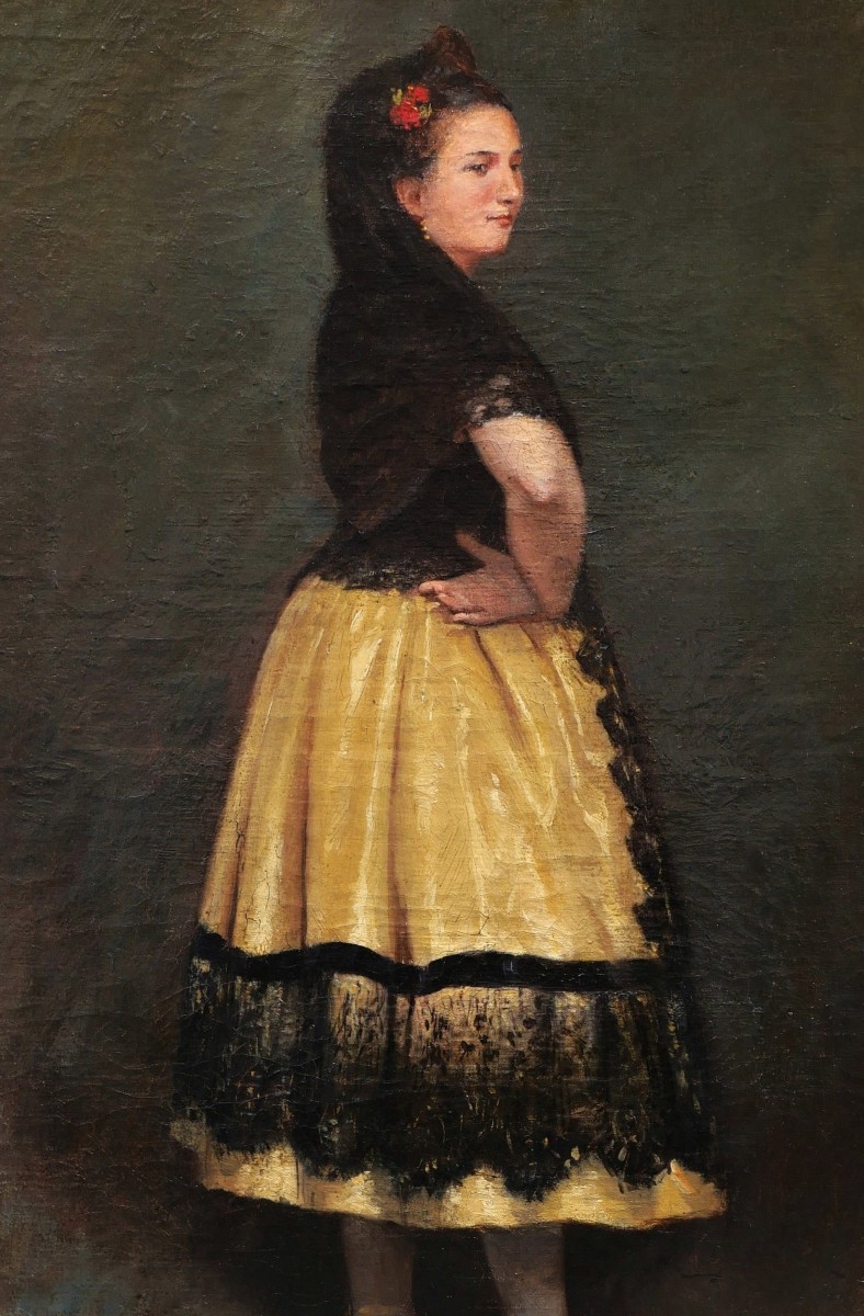 19th Century French School, An Andalusian Woman-photo-2