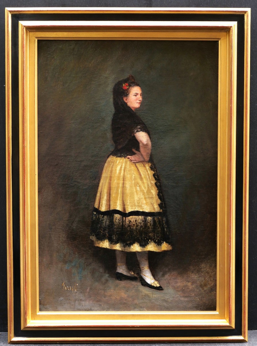 19th Century French School, An Andalusian Woman-photo-4