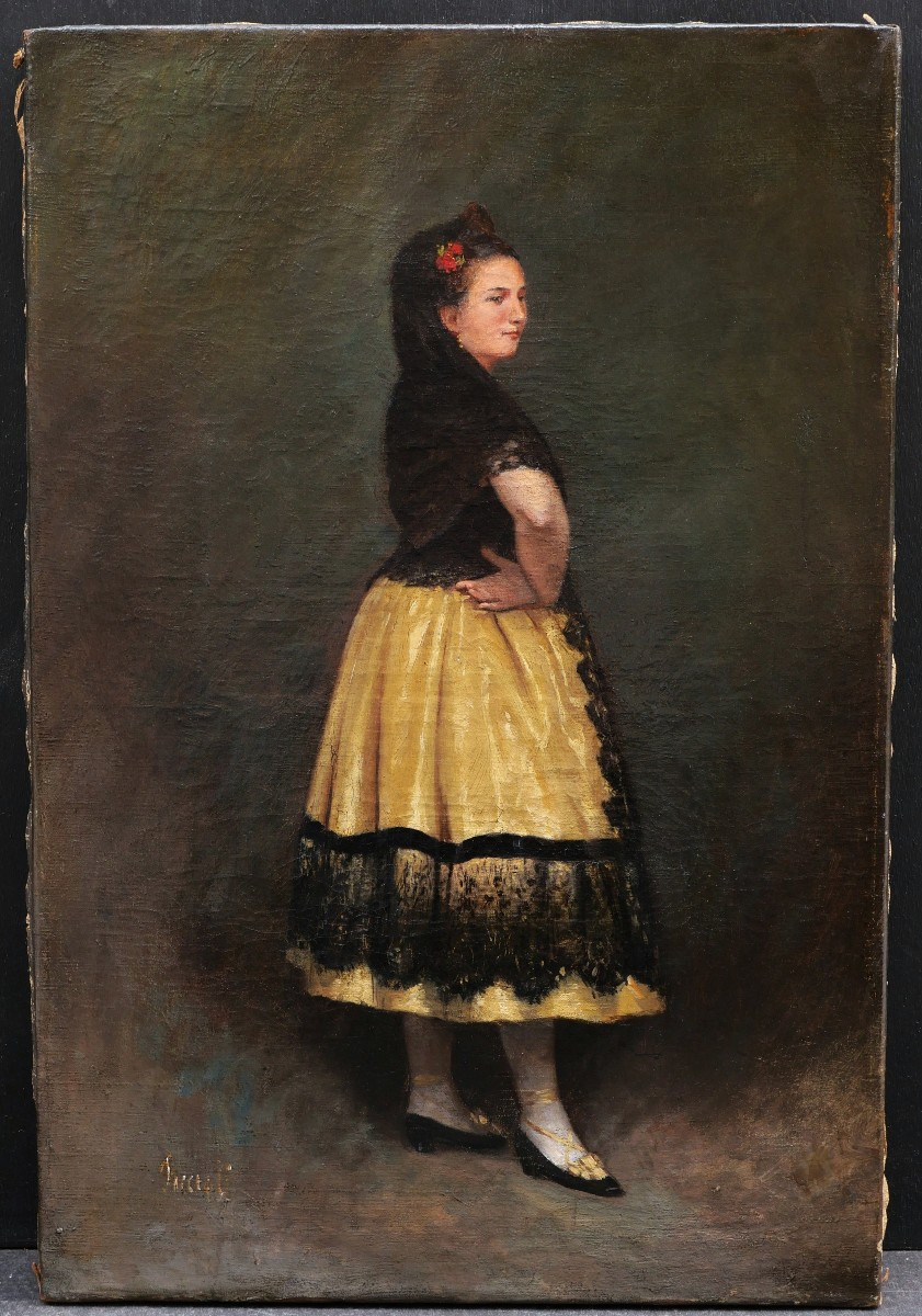 19th Century French School, An Andalusian Woman-photo-1