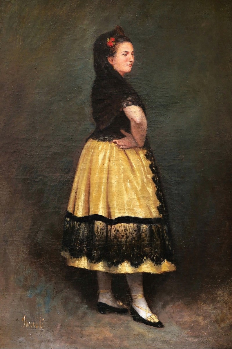 19th Century French School, An Andalusian Woman