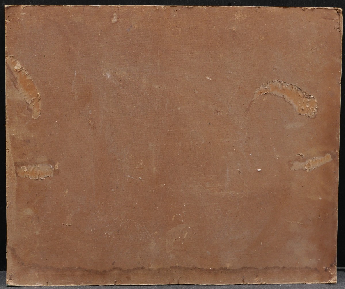 Attribué à Agapito CASAS ABARCA, Plage animée à Sitges, tableau espagnol catalan-photo-1