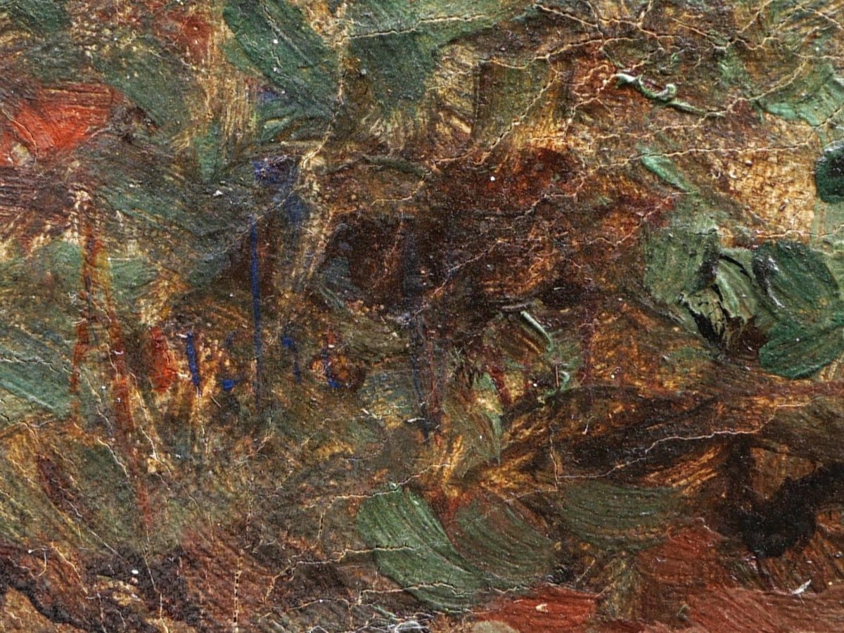 André VAUTIER, Paysage de Provence à l'étang, tableau-photo-3