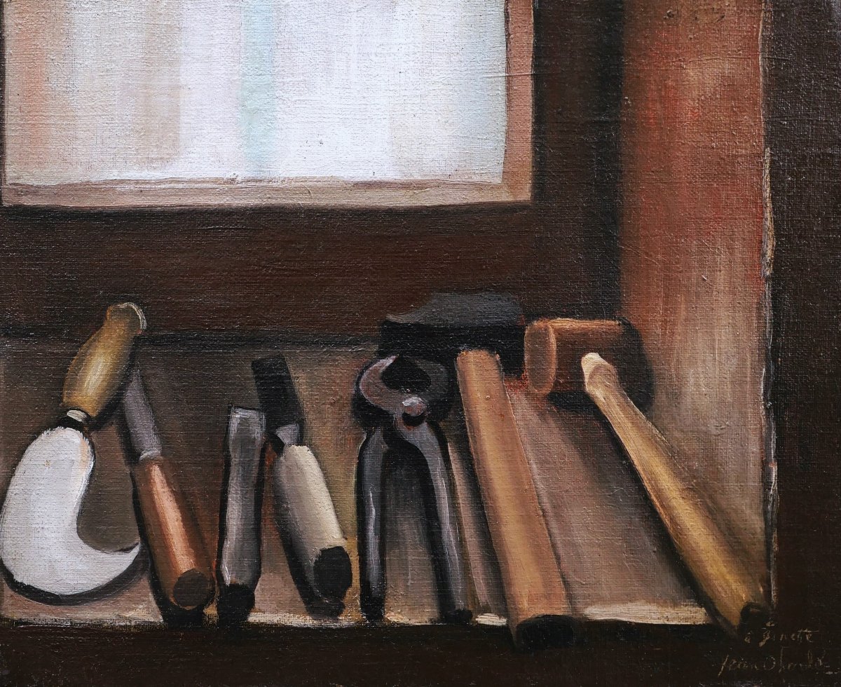 Jean Oberlé, Still Life With Carpenter's Tools