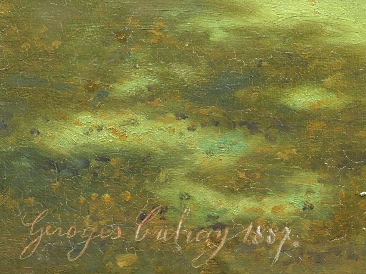 Georges CREHAY, Vue générale de Spa en Belgique, tableau belge de paysage-photo-1