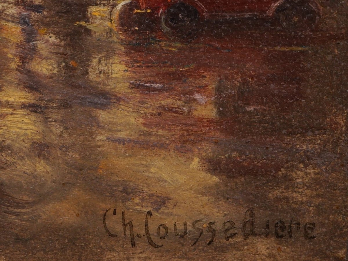 Charles Jean Coussedière, Le Moulin Rouge (paris By Night), Painting-photo-4