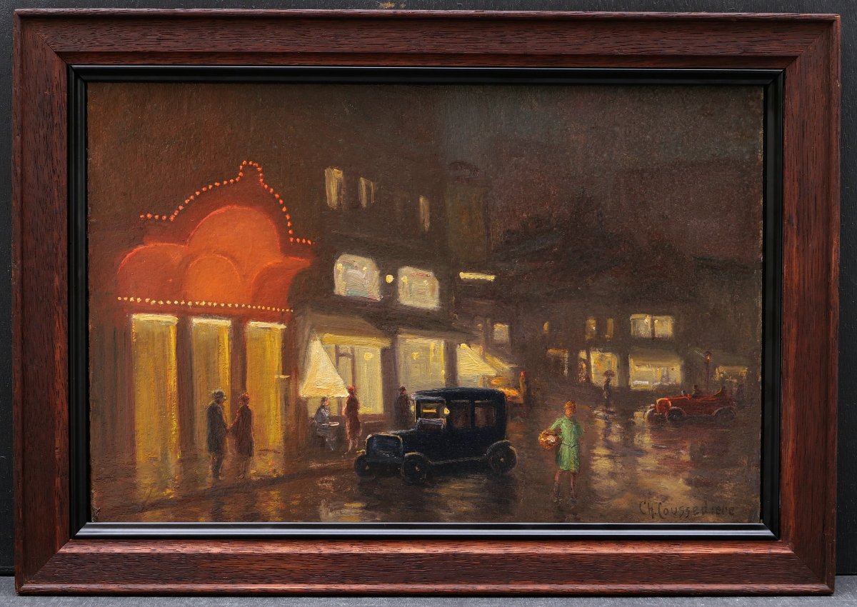 Charles Jean Coussedière, Le Moulin Rouge (paris By Night), Painting-photo-1