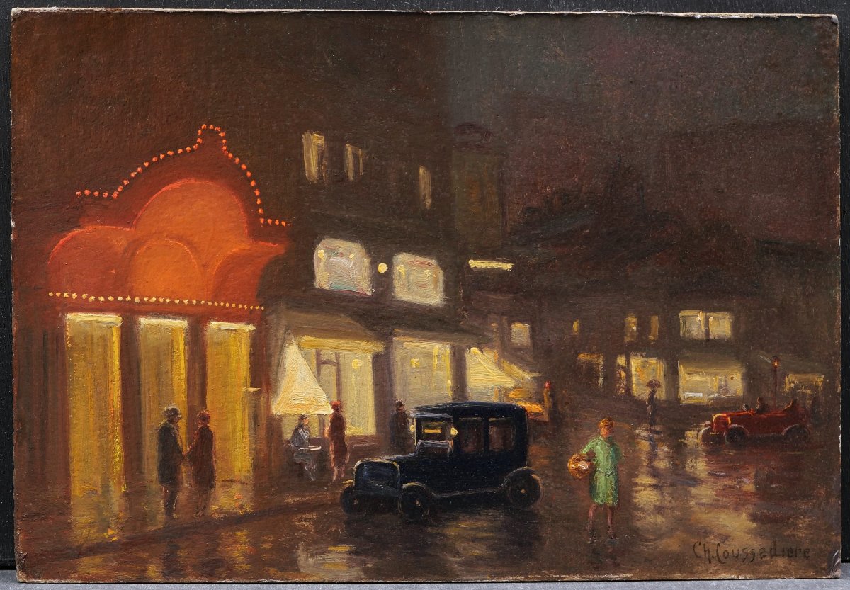 Charles Jean Coussedière, Le Moulin Rouge (paris By Night), Painting-photo-2