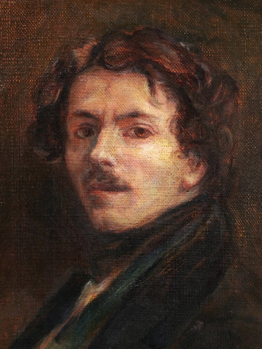 Renée FARALICQ-MÉRY d'après Eugène DELACROIX, Autoportrait de Delacroix, tableau-photo-2