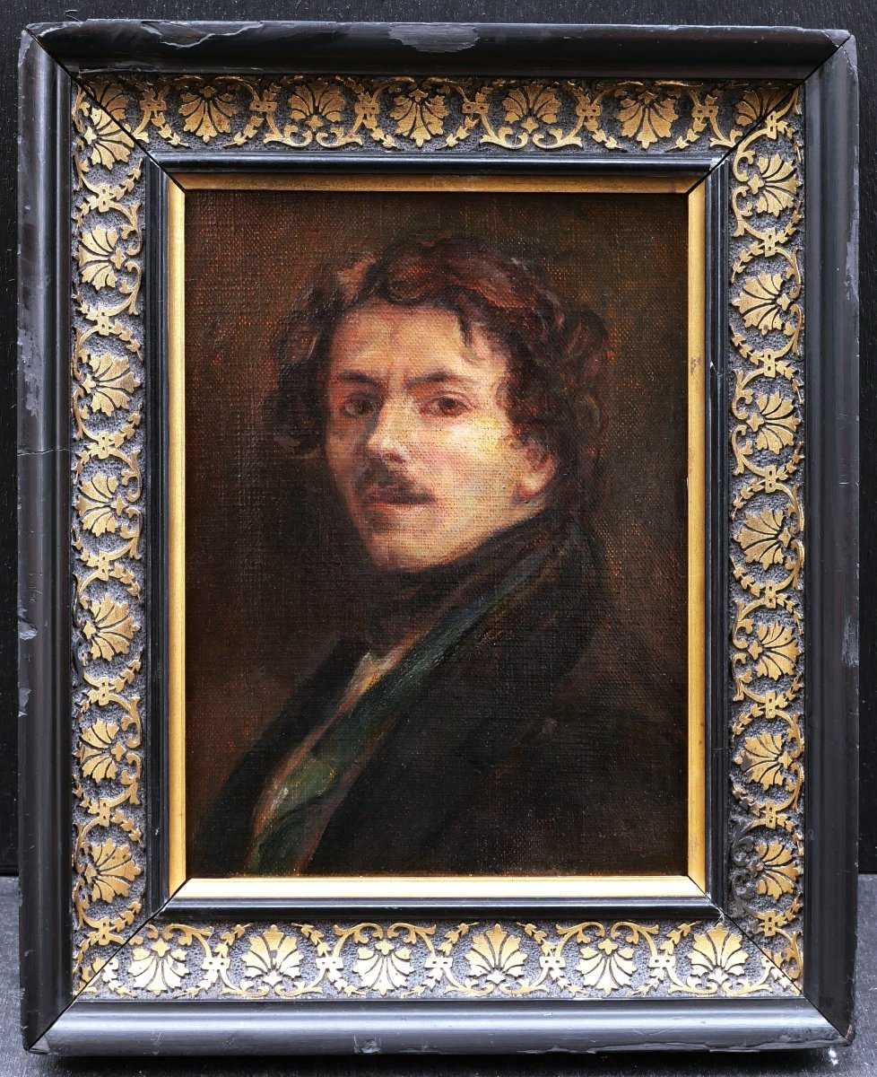 Renée FARALICQ-MÉRY d'après Eugène DELACROIX, Autoportrait de Delacroix, tableau-photo-3