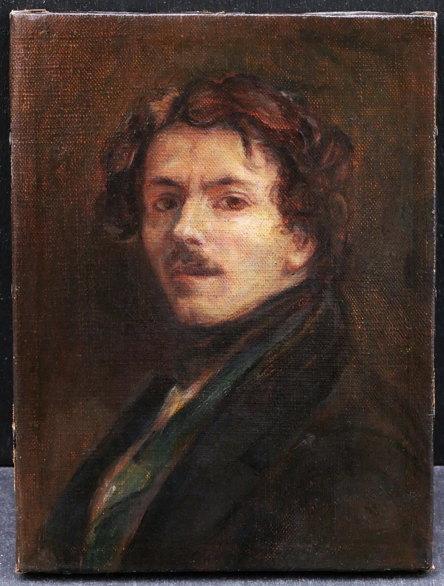 Renée FARALICQ-MÉRY d'après Eugène DELACROIX, Autoportrait de Delacroix, tableau-photo-4