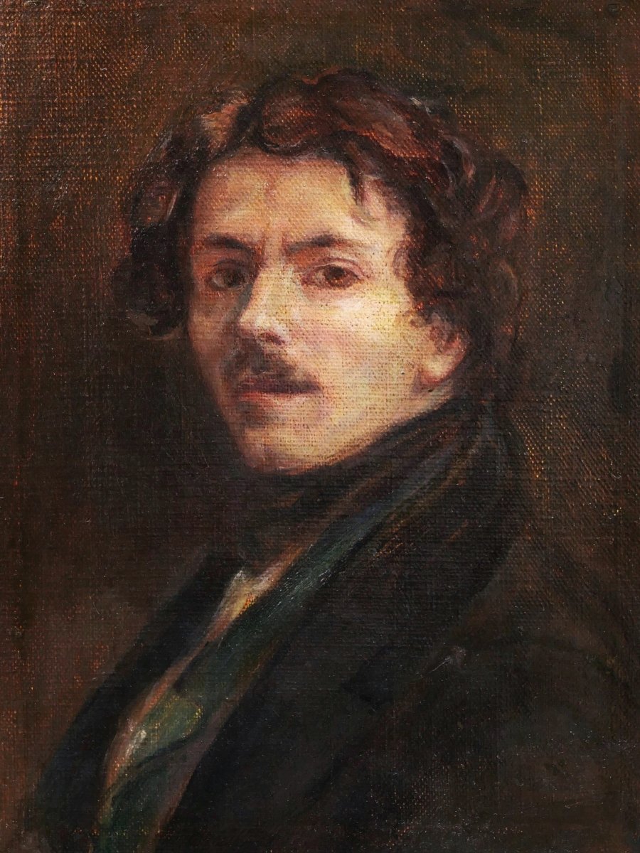 Renée FARALICQ-MÉRY d'après Eugène DELACROIX, Autoportrait de Delacroix, tableau
