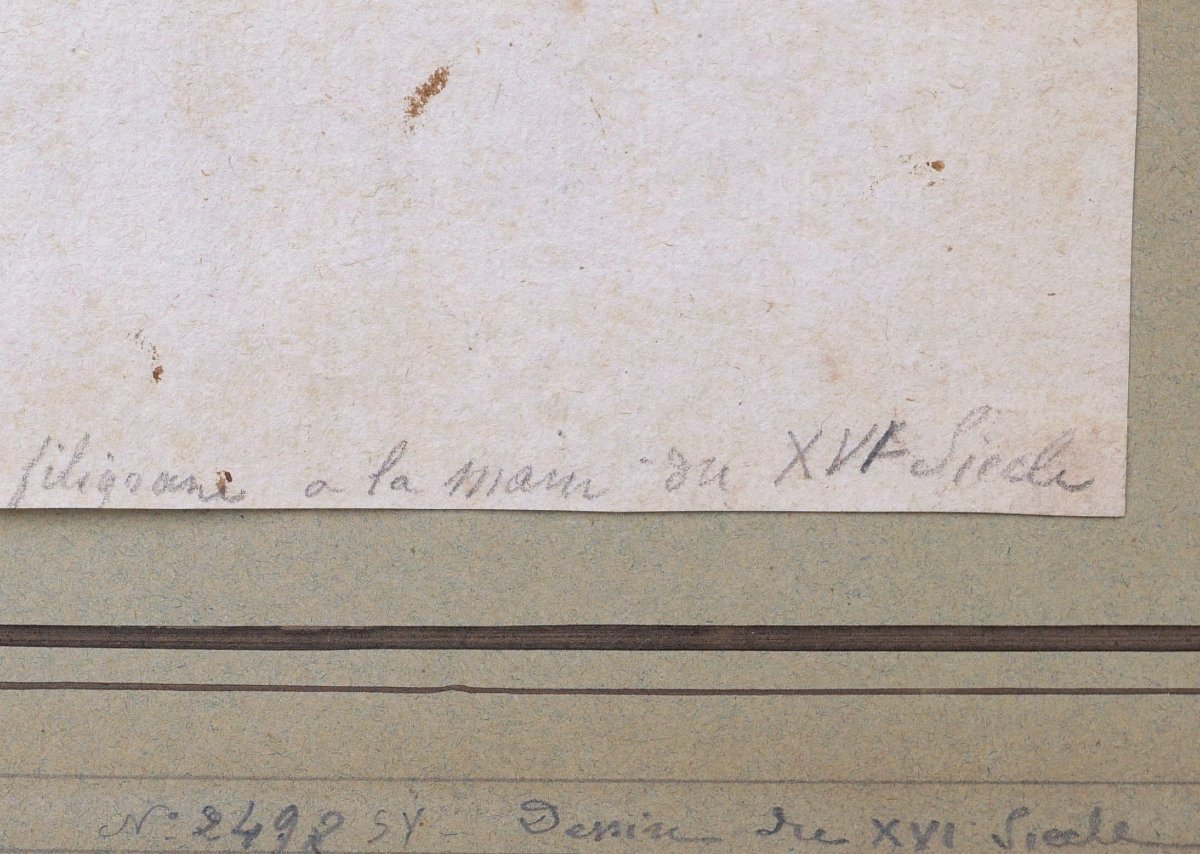 École FRANÇAISE XVIème siècle, Allégorie satirique de la Papauté en Léviathan, dessin ancien-photo-1