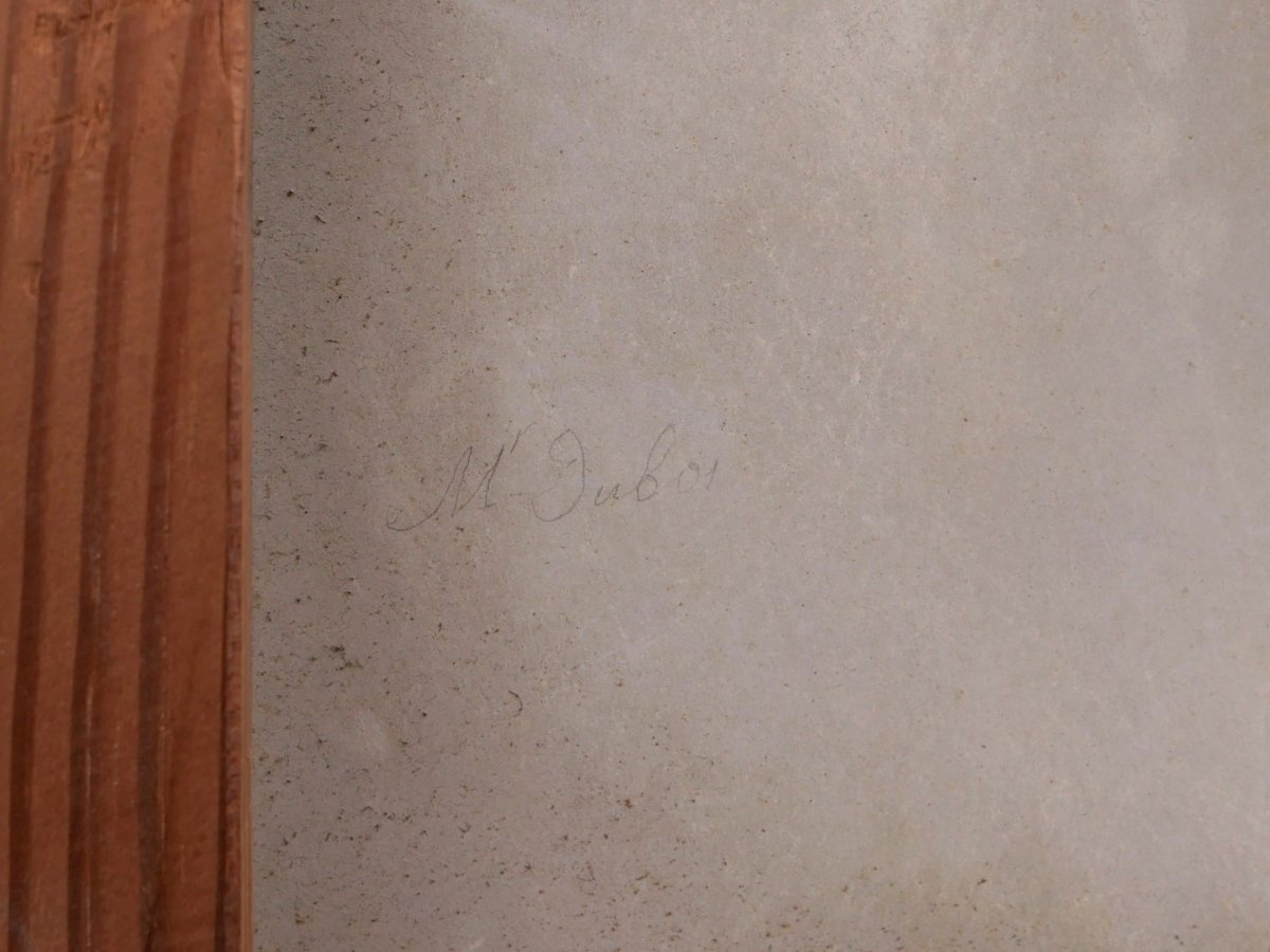 Attribué à Nicolas-Anne DUBOIS de BEAUCHESNE, Portrait de femme, dessin au pastel-photo-4