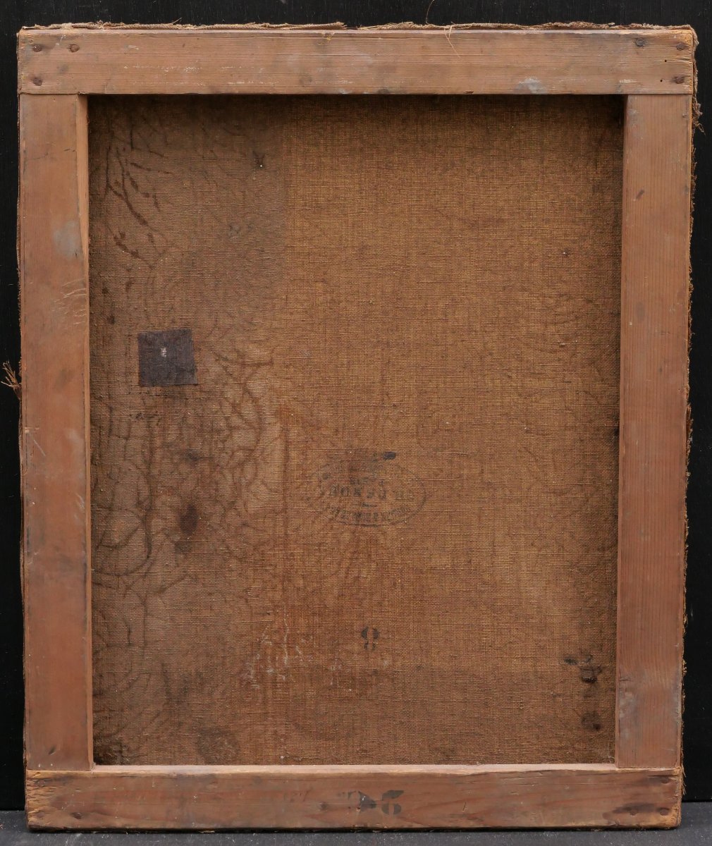 École FRANÇAISE du XIXème siècle, circa 1875-1880, Portrait de femme rousse de profil, tableau-photo-4