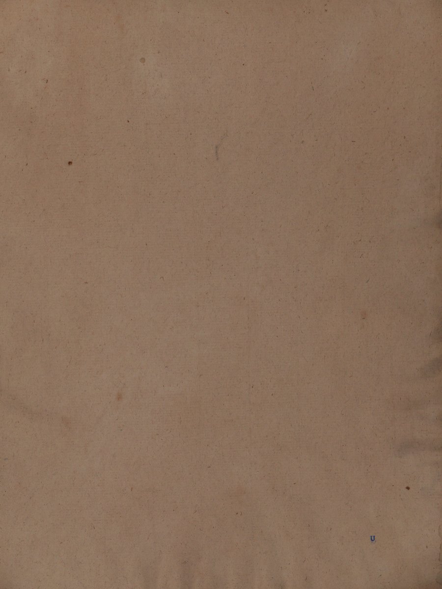 École FRANÇAISE du XVIIIème siècle, Portrait d'homme, dessin ancien-photo-1