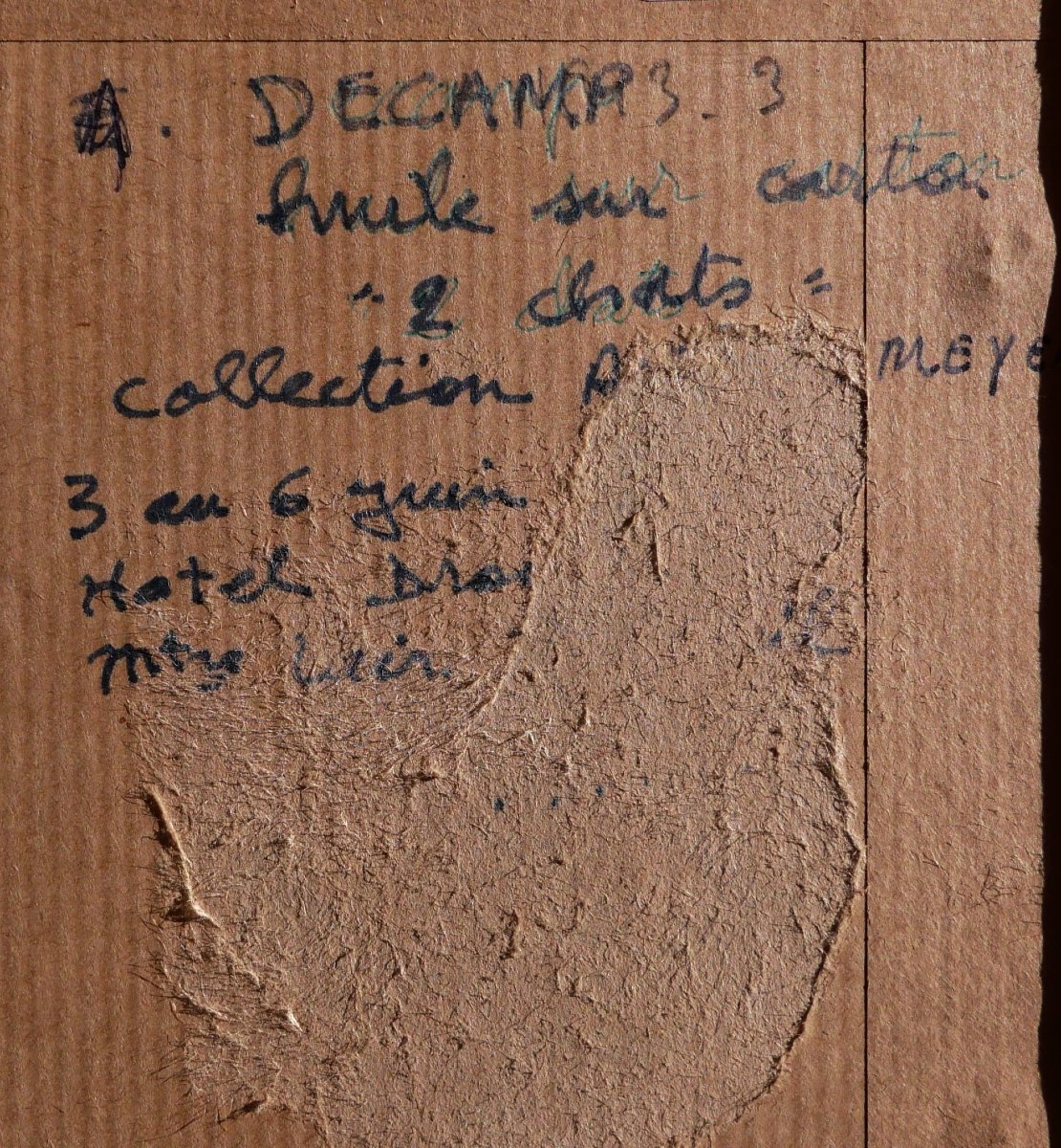 Alexandre Gabriel DECAMPS, Deux chatons, tableau à l'huile sur papier-photo-4