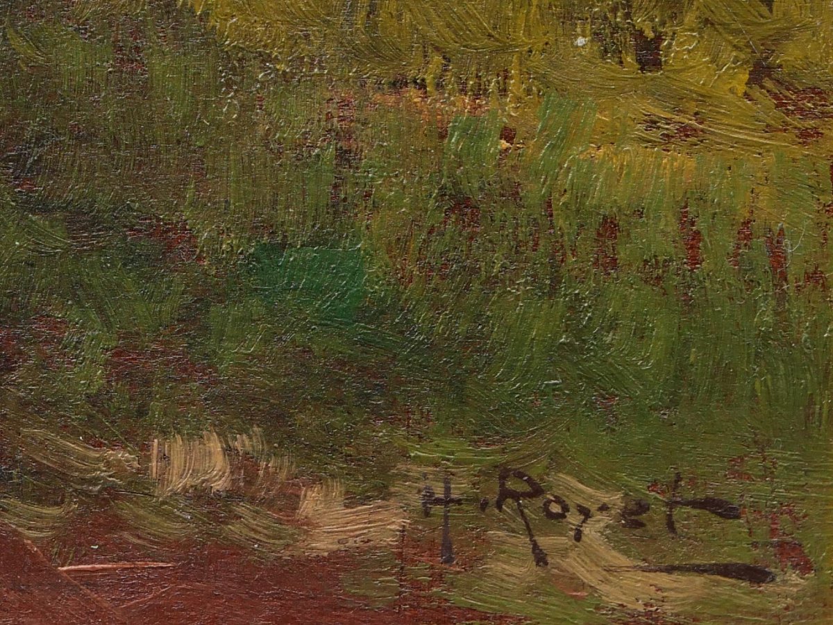 Joseph Hyacinthe Royet, *normandy Countryside With Haystacks*, Painting (avignon)-photo-3