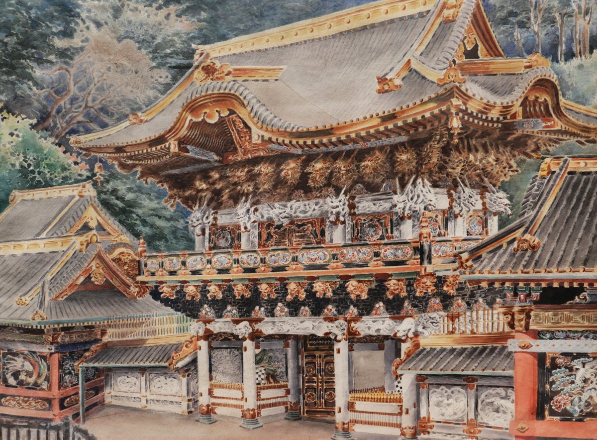 École EUROPÉENNE début XXème siècle, Le Yomeimon du Temple de Nikkō Tōshō-gū 