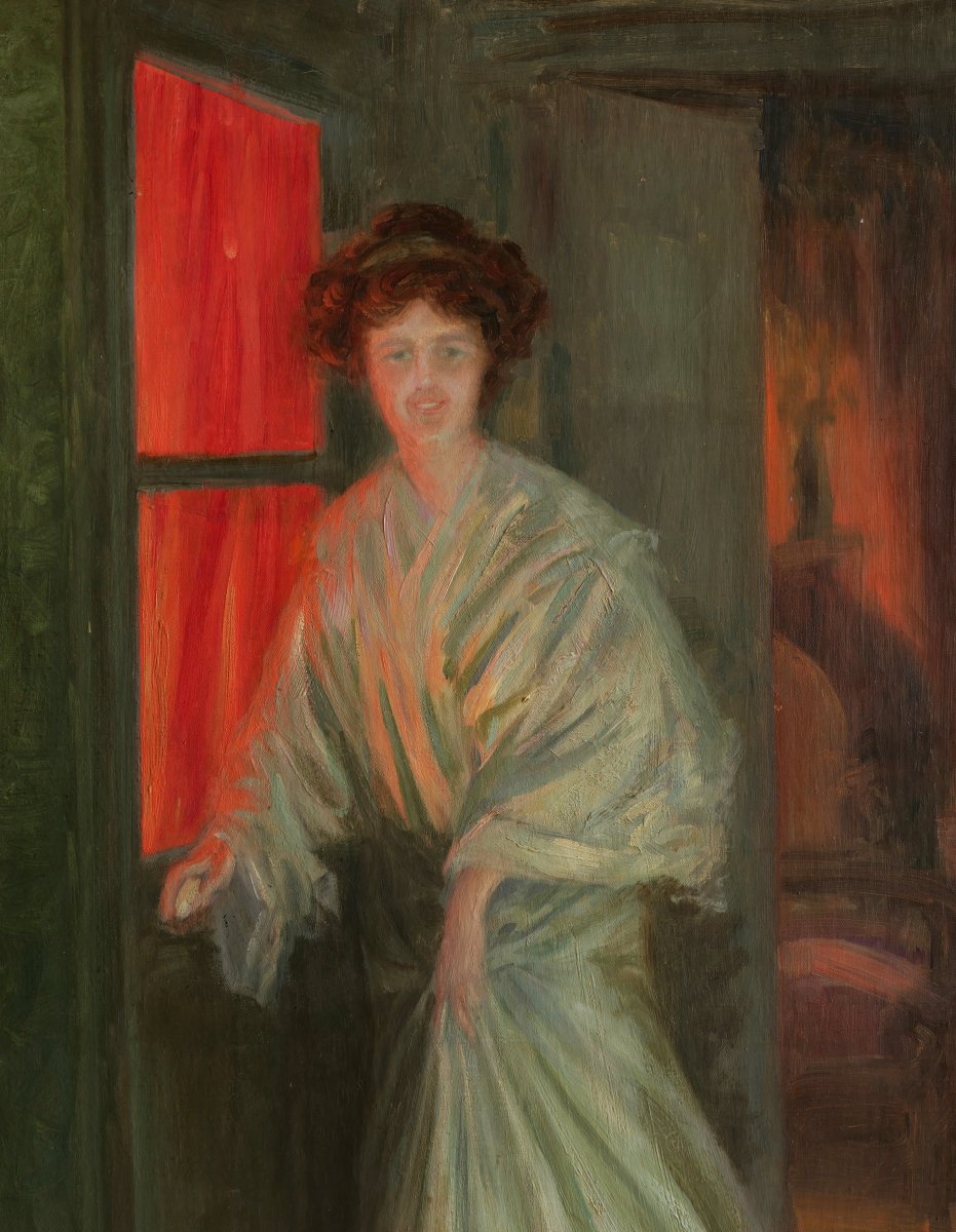 Henry BOUVET, Femme dans un intérieur-photo-2