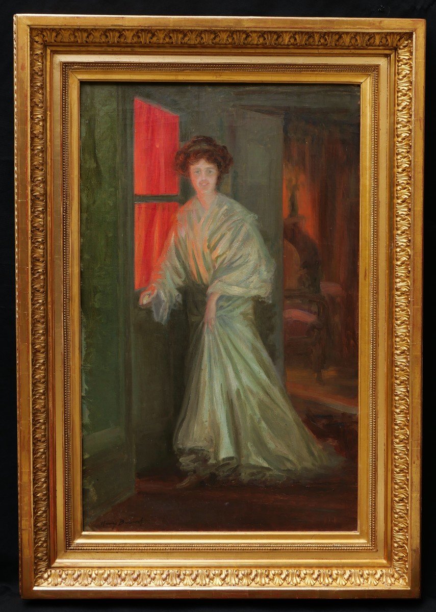 Henry BOUVET, Femme dans un intérieur-photo-4