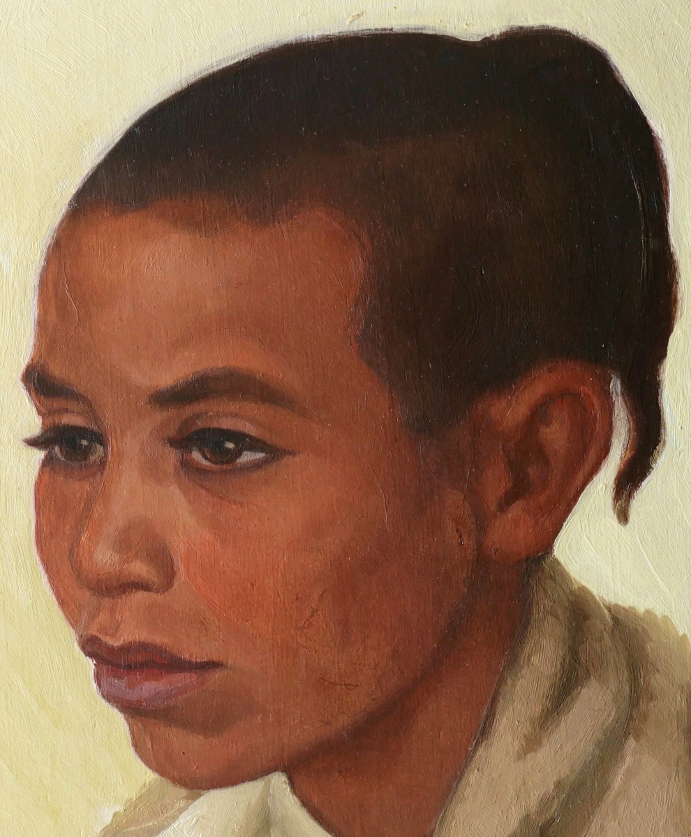 Yvonne Kleiss-herzig, Portrait Of A Child From Algeria-photo-3