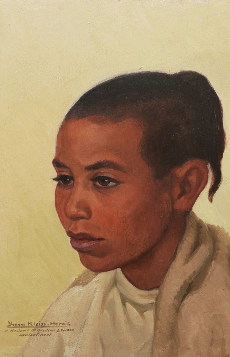 Yvonne Kleiss-herzig, Portrait Of A Child From Algeria