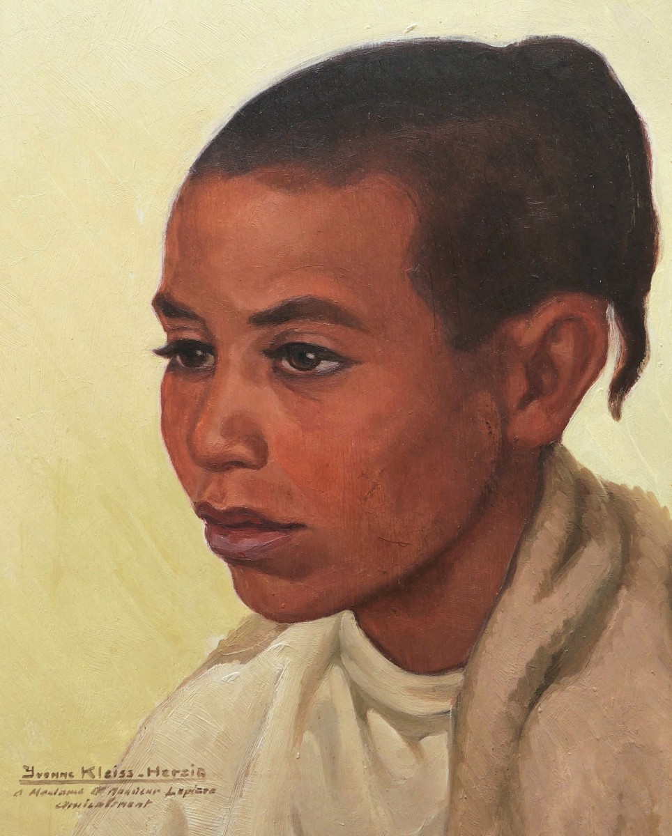 Yvonne Kleiss-herzig, Portrait Of A Child From Algeria