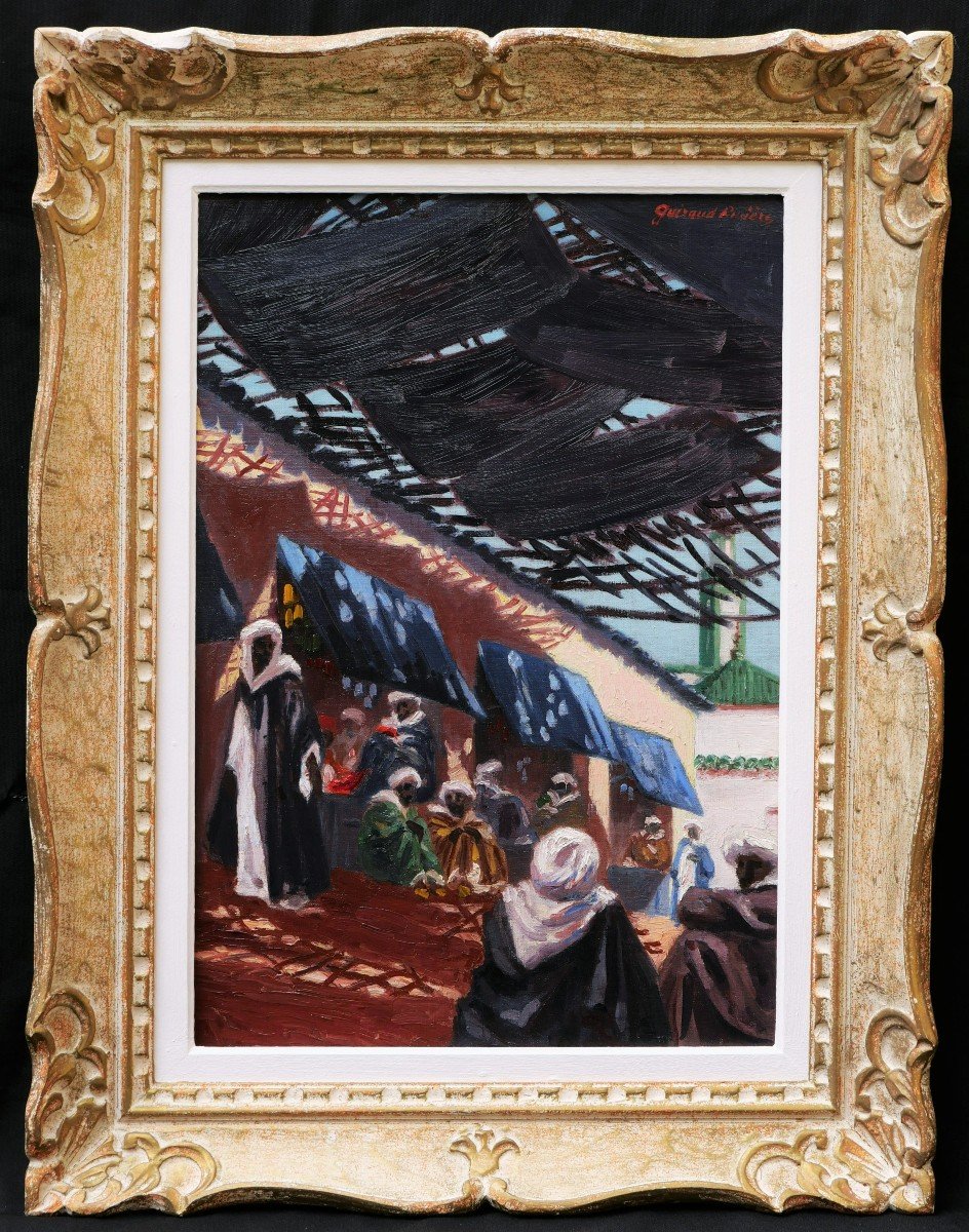 Maurice Guiraud-riviÈre, Busy Souk In Fès, Morocco-photo-2