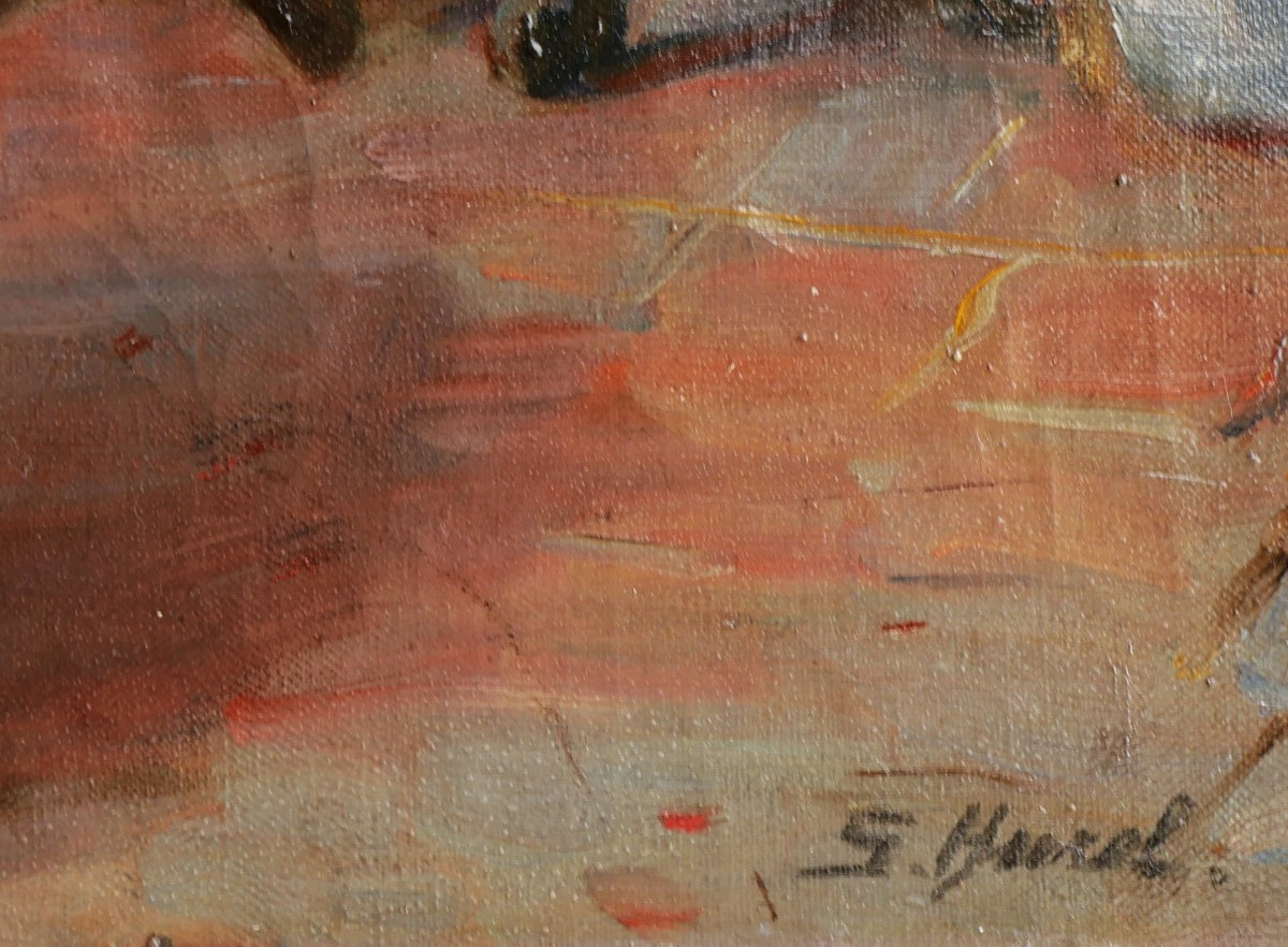 Suzanne HUREL, Vieille femme de Bruges en prière-photo-4