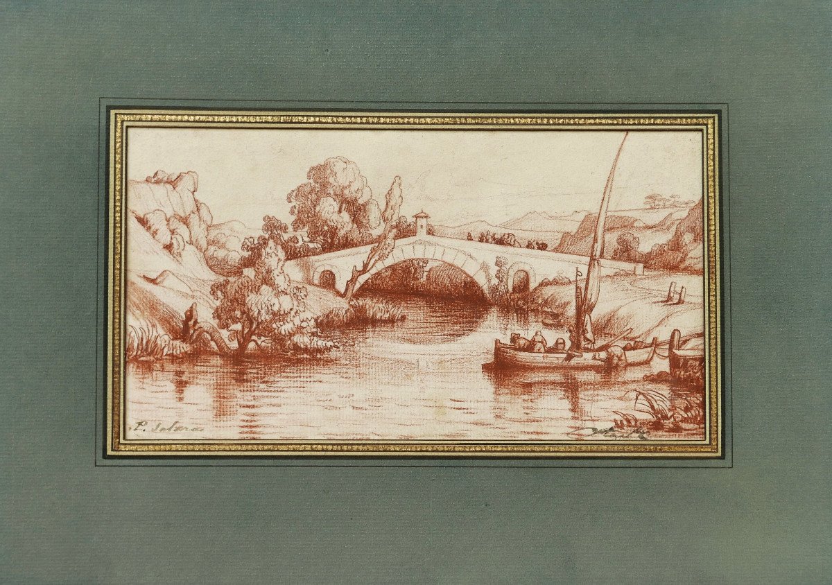 French Or Italian School Late Eighteenth - Early Nineteenth Century, Animated Landscape-photo-4