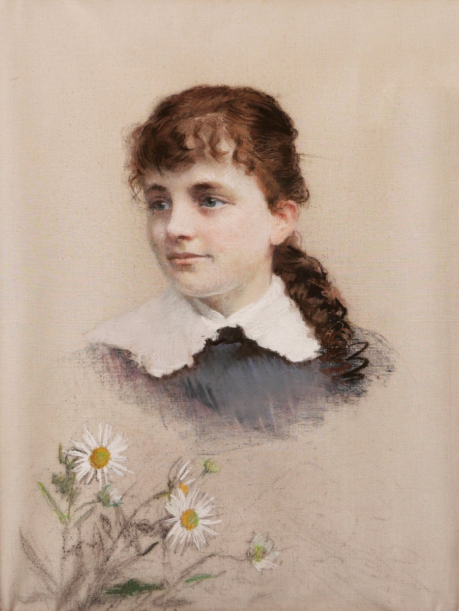 French School Of The 19th Century, Portrait Of Marguerite