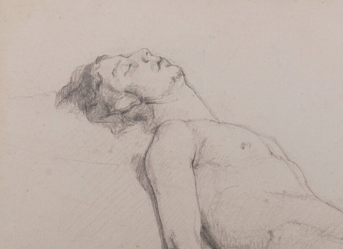 Alfred Roll, Study Of A Sleeping Male Nude-photo-2