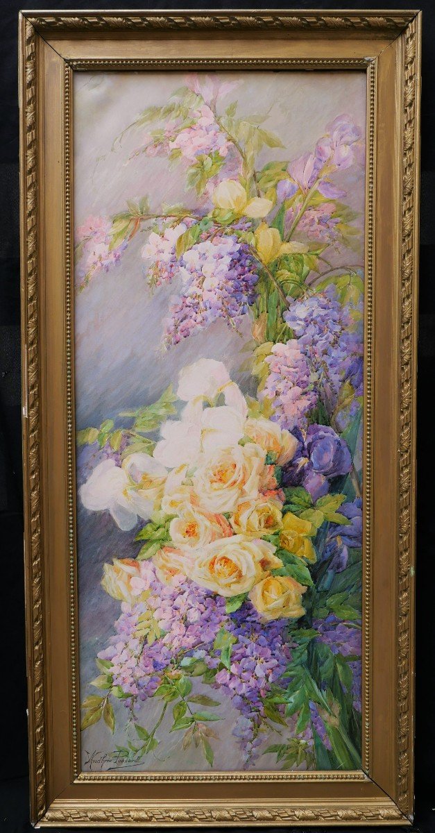 Andrée Ponsard, Roses And Wisteria-photo-3