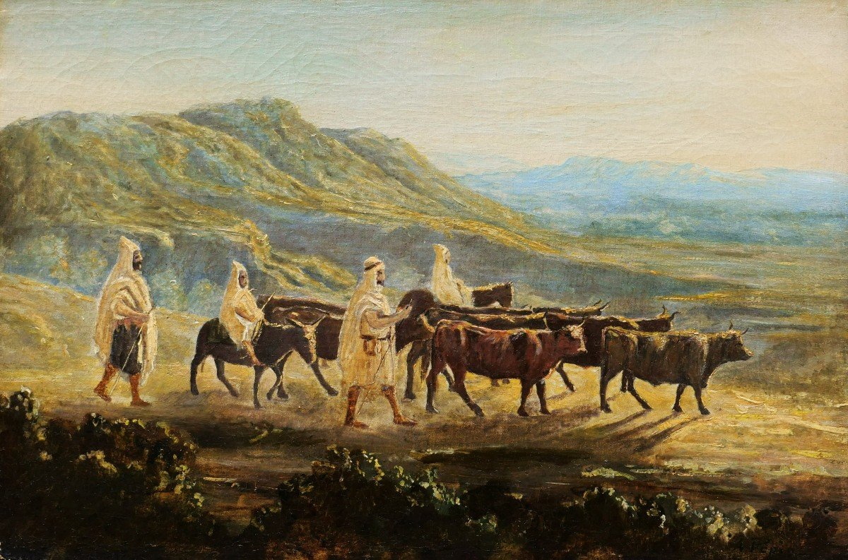 Albert Pépin, Cowherds In Central Asia