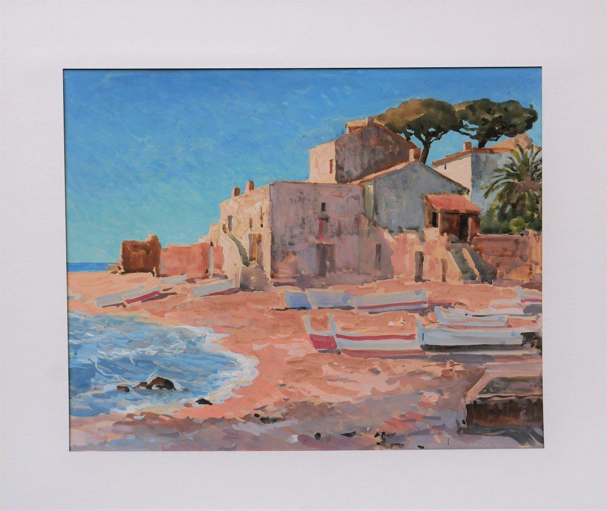 Constantin Alexandrovich WESTCHILOFF, Paysage de bord de mer en Méditerranée-photo-3