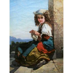 Antony Regnier, Young Italian Girl Resting