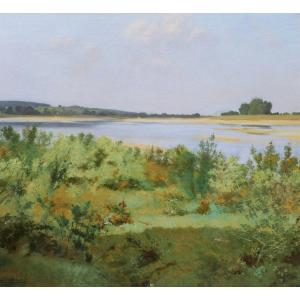 Attributed To édouard Debat-ponsan, Banks Of The Loire