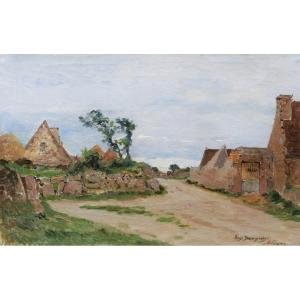 Eugène Victor BOURGEOIS, Paysage à La Clarté