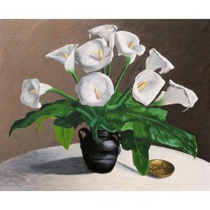 Georges Thill, A.k.a. Serge Ghillot, Vase With Arums