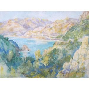 émile Charles Appay, View Of The Gulf Of Porto In Corsica