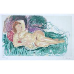 Charles Camoin, Reclining Nude Woman