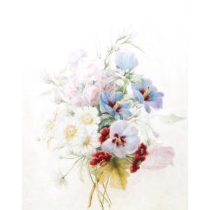 Marie RIVERIN, Nature morte au bouquet de fleurs