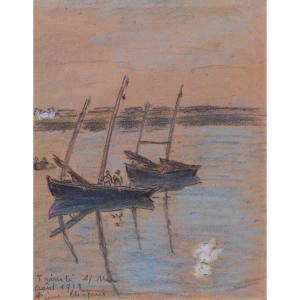 Pierre Chapuis, Fishing Boats At La Trinité-sur-mer In Brittany